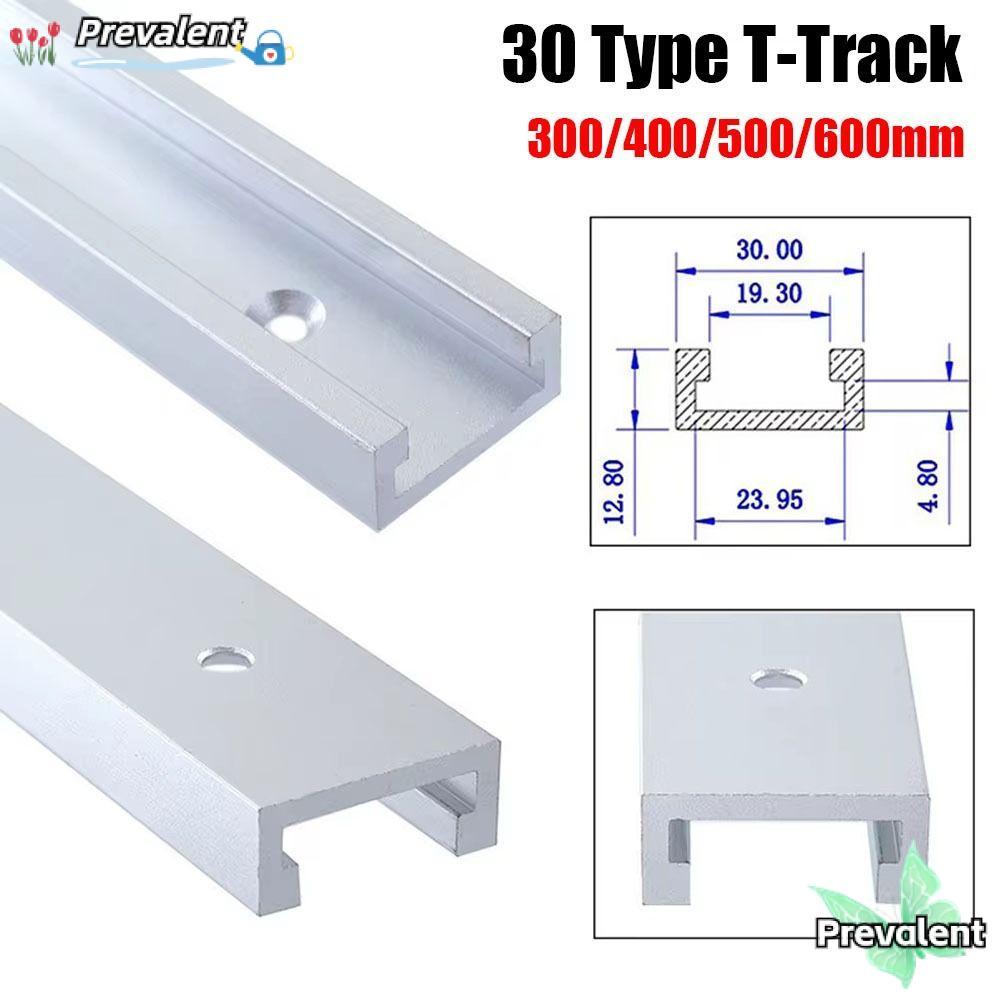 PREVALENT 1 ชิ้น T-Track, อลูมิเนียม T Slider Fixture Slot สไลด์ T-Slot Track, 30 ประเภทรางท่องเที่ย