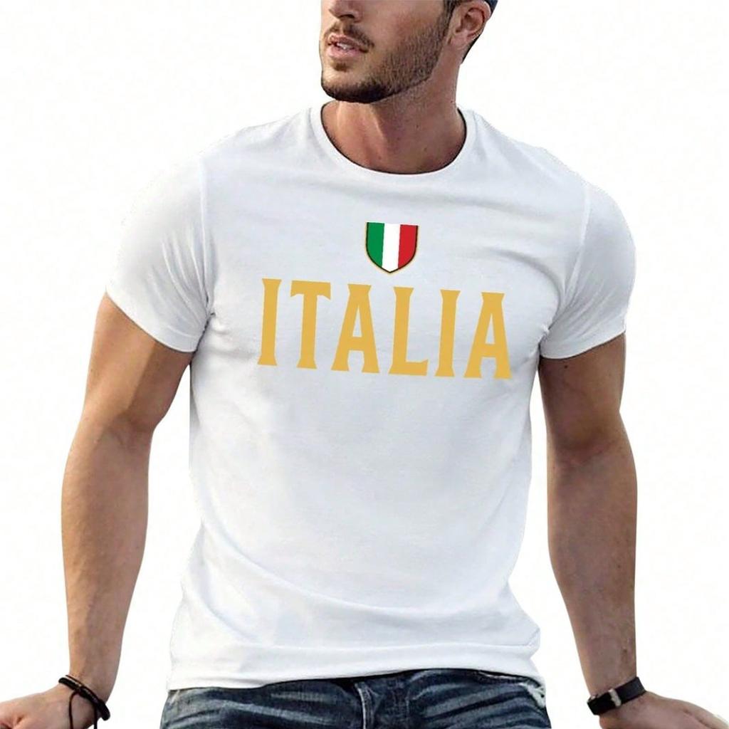 Italia Pride Italian Themed Italy Flag T-Shirt t shirts cotton 100% t shirt men 100% cotton luxury b