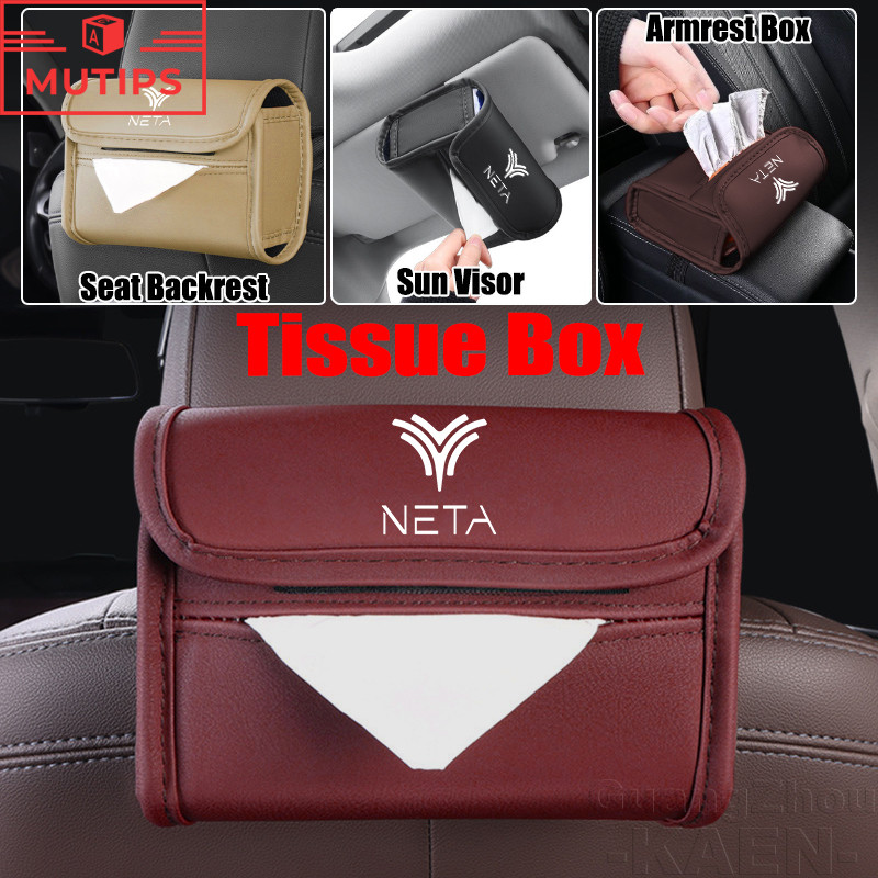 Neta V V2 X V ii U Pro S ม่านบังแดดรถยนต์ ที่ใส่ทิชชูใน พนักพิงที่นั่งรถ Tissue Box ราวจับกลาง กล่อง