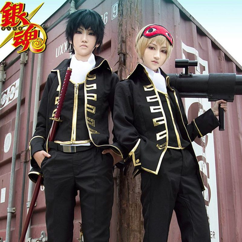 Gintama Shin Sen Gu Mi Cosplay Costume Hijikata Toushirou & Okita Sougo ชุดคอสเพลย์คุณภาพดีจาก.True 