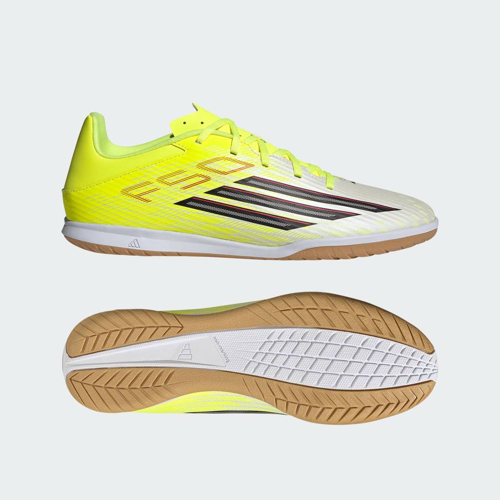 adidas ฟุตบอล รองเท้าฟุตบอล F50 CLUB Indoor Unisex สีเหลือง JR9049