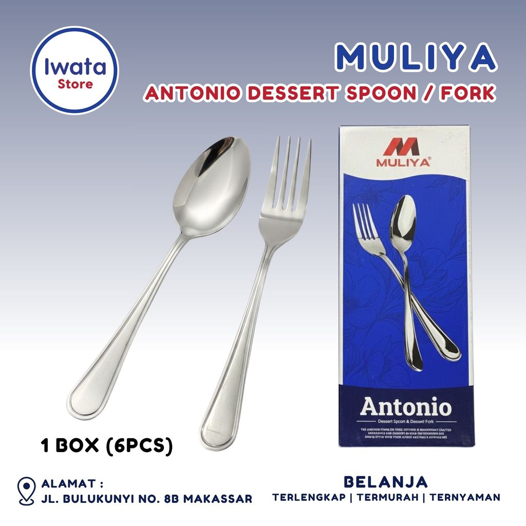 MULIYA DESSERT SPOON ANTONIO MIRROR FINISH