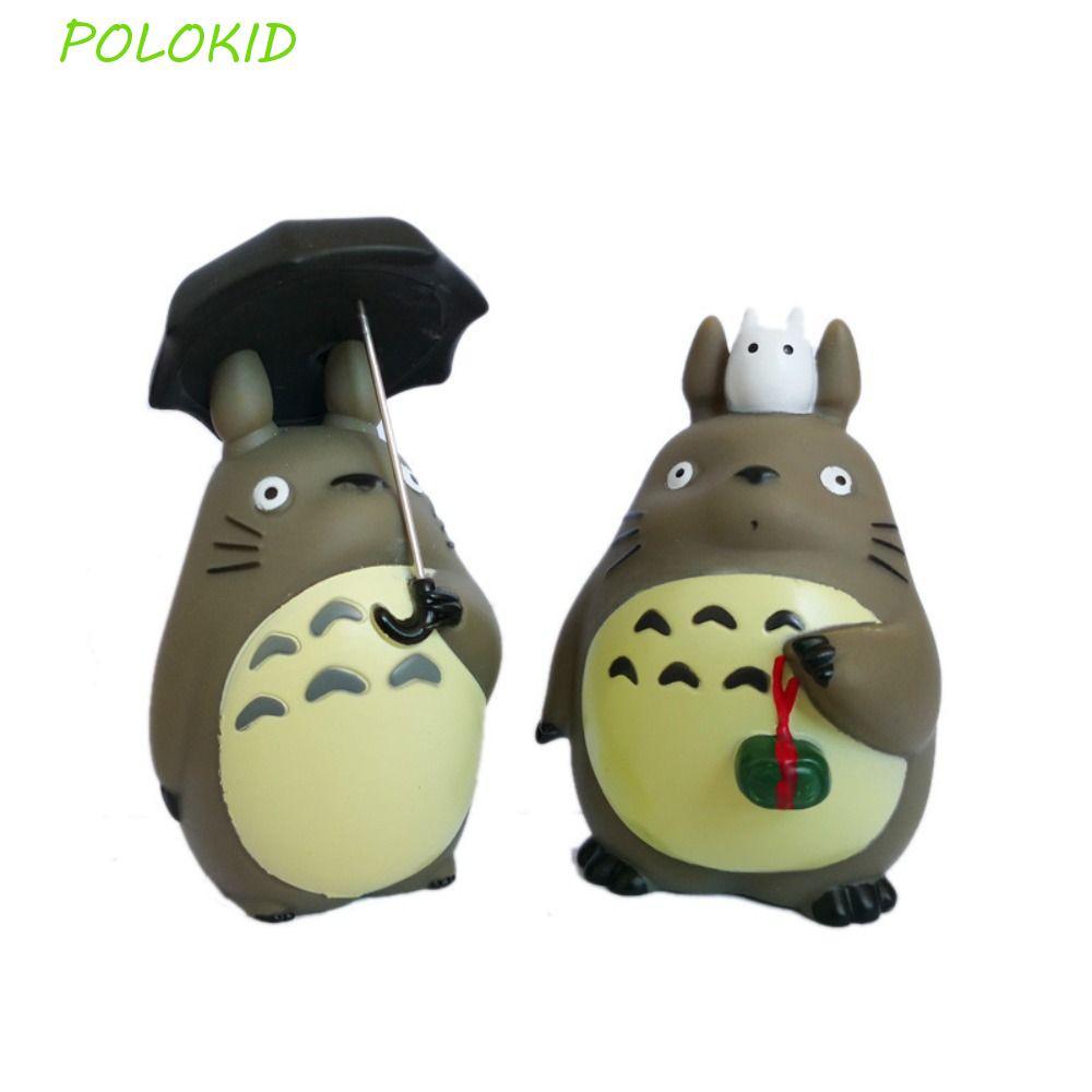 POLOKID Totoro Action Figure, การ์ตูนอะนิเมะเพื่อนบ้านของฉัน Totoro รูป,สะสมตุ๊กตา PVC เครื่องประดับ