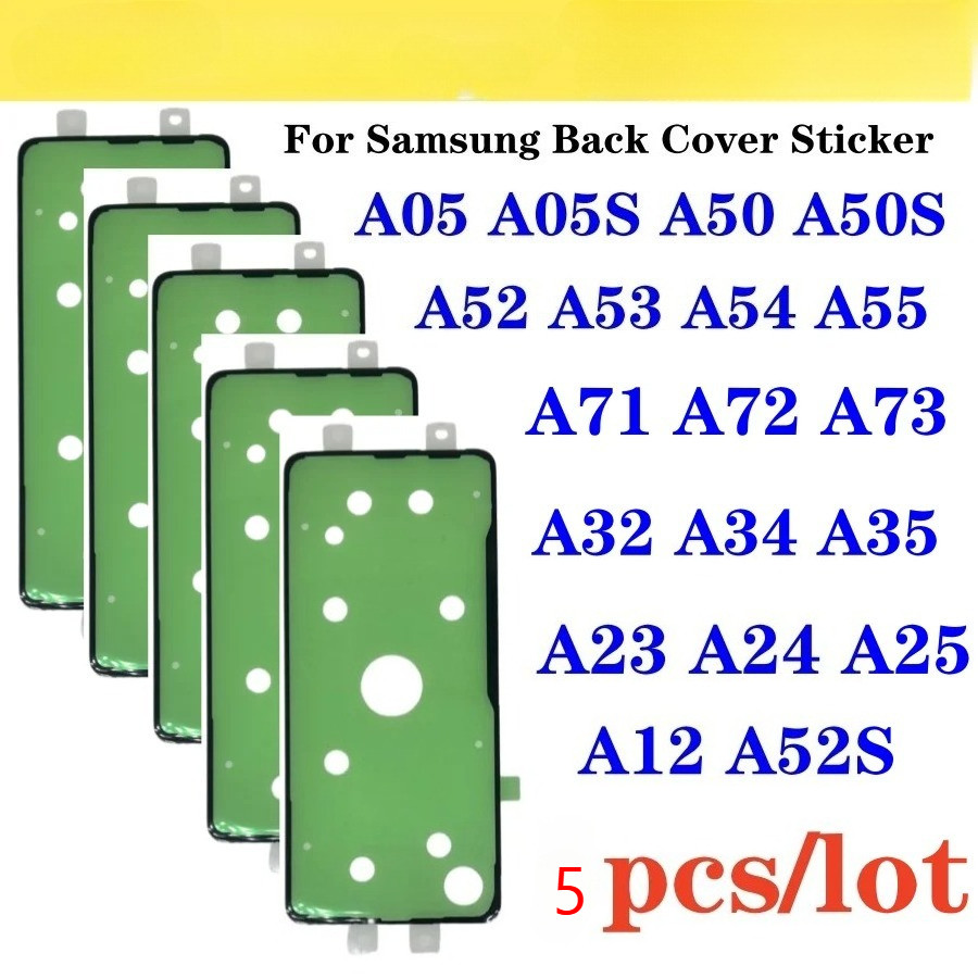 5 ชิ้น/ล็อตปกหลังสติกเกอร์สําหรับ SamSung A55 A54 A53 A52 A15 A05 A25 A35 A34 A24 A71 A72 A73 ซีลกาวกาว