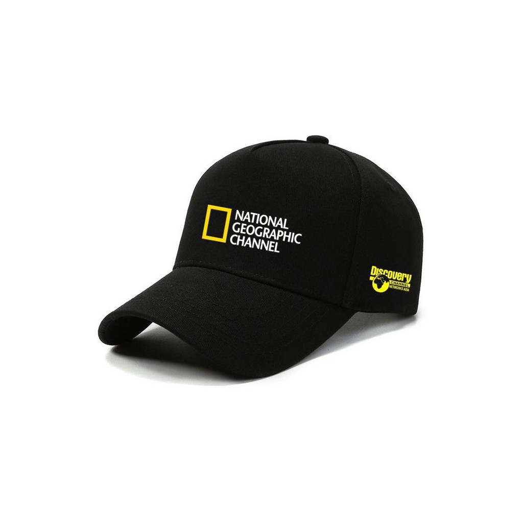 หมวกเบสบอล Explorers ของสมาคมถ่ายภาพท่องเที่ยว National Geographic Outdoor Channel หมวกสำหรับกิจกรรมกลางแจ้ง