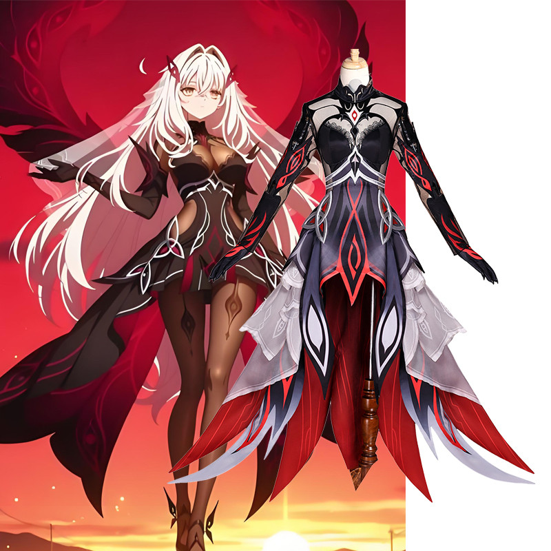 Genshin Impact Ronova God of Time ชุดคอสเพลย์พร้อมวิกผม