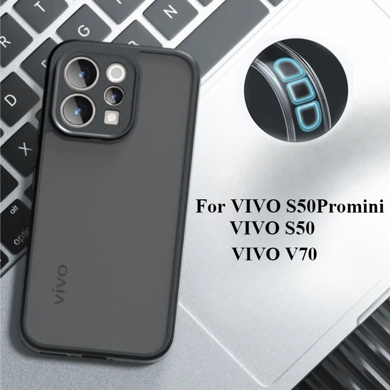 Matte อะคริลิคด้านหลังสําหรับ VIVO S50 S50pro Mini V70 กันกระแทกโปร่งใส Hard PC สําหรับ VIVO S50 Pro