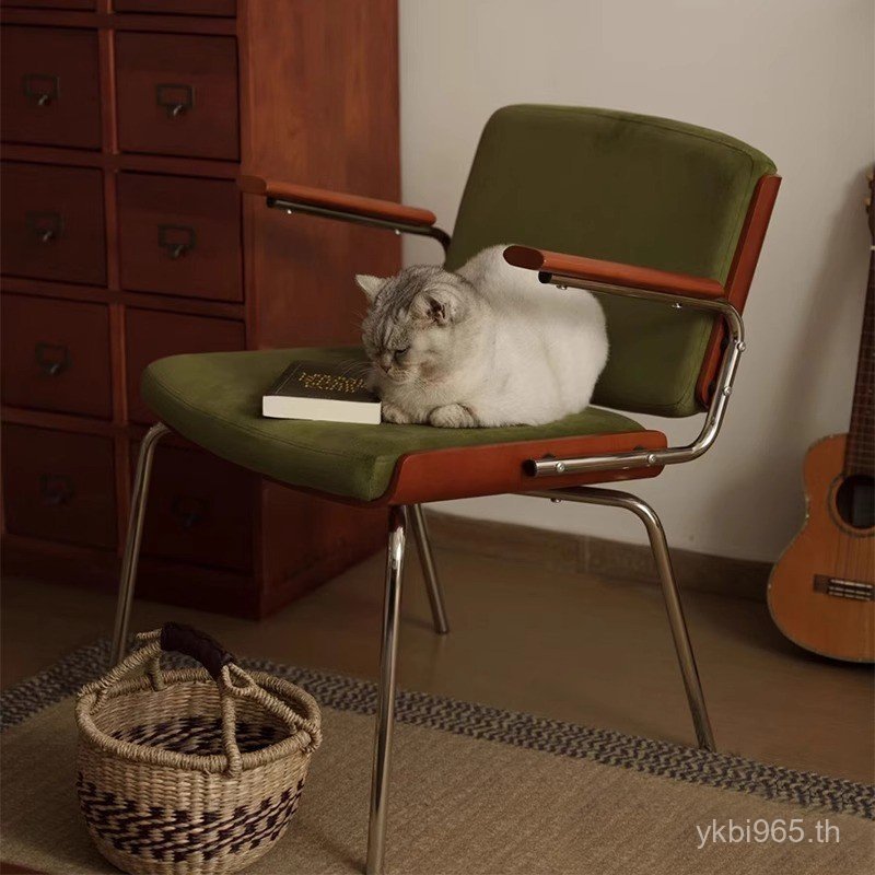 Berlin เก้าอี้ในครัวเรือน Musen Nordic ω เก้าอี้ยุคกลางทรายเก้าอี้รับประทานอาหารเดี่ยวระเบียงขนาดเล็