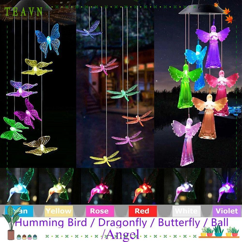 AEBYDEH Wind Chimes Light Crystal Wind Chimes กระดิ่งลมสีสันสดใส Wind Chimes Light