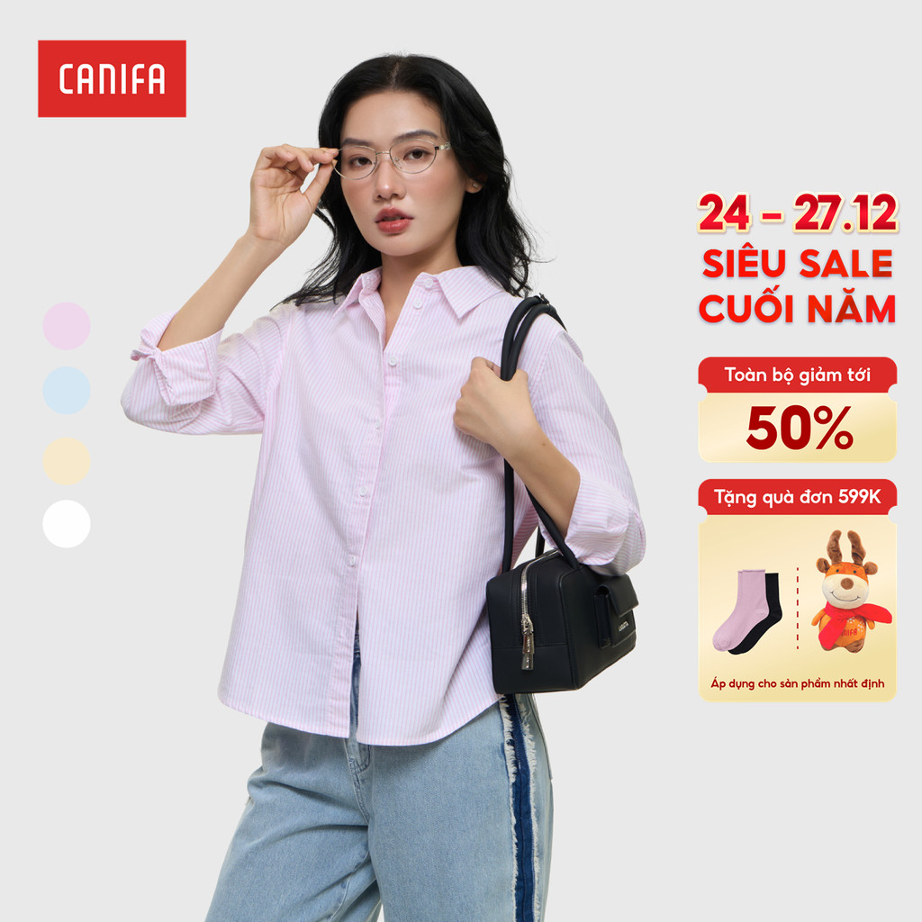 เสื้อคอเต่าแขนยาวผู้หญิง CANIFA 6TH25W004