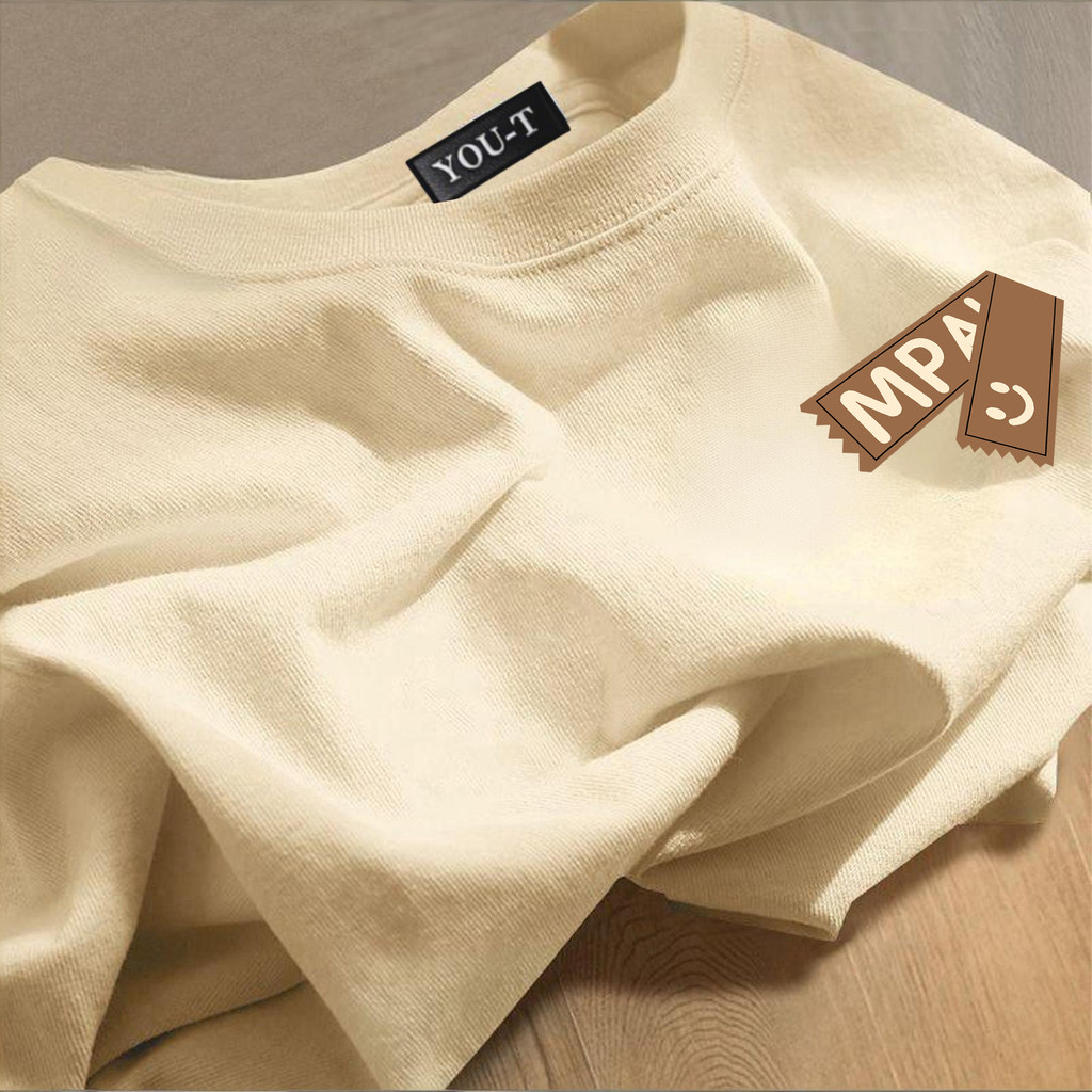 🌷Su.Tee🌷 สื้อยืด oversize เสื้อแฟชั่น เกาหลี โคตรนุ่ม ผ้าคอตตอน ลาย "Smile MPA" สินค้าใหม่ 2025