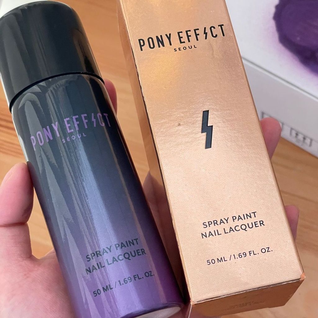 Korea Korea pony Nail Polish Spray Glare Cool Purple Spray