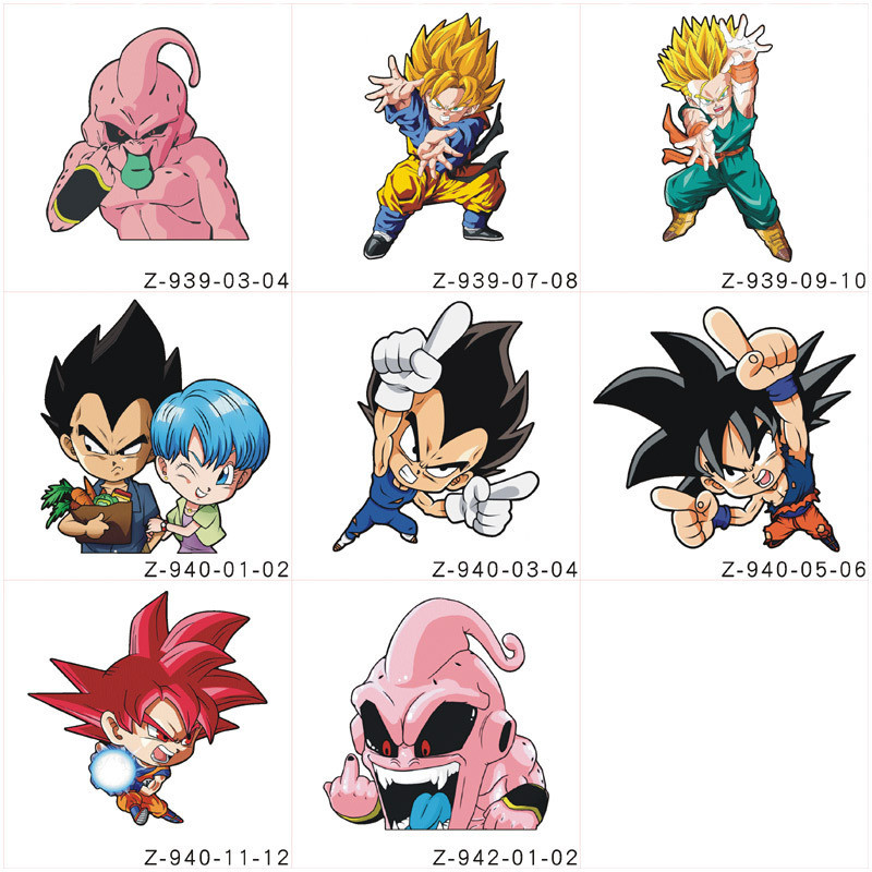 [Cartoon Waterproof Stickers ~] Reflective Dragon Ball Cartoon Anime Stickers Personality Electric M