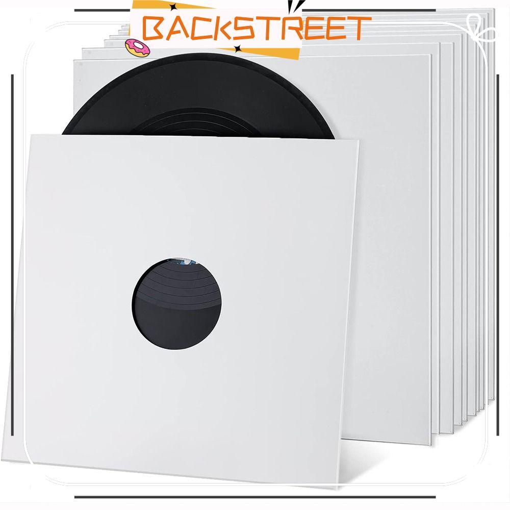 BACKSTAGE LP Vinyl Record Cover,Reusable 7/10 นิ้วไวนิล Records Sleeve, Square Kraft Paper Record Pr