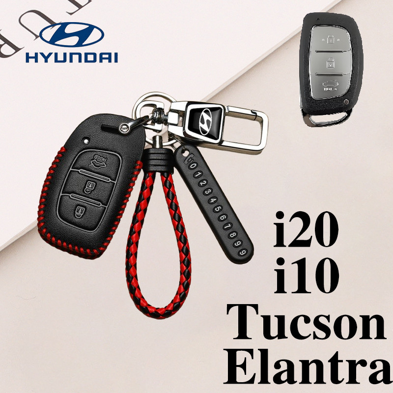 เคสกุญแจรถ Hyundai Hyundai i20 ฝาครอบกุญแจ Hyundai i20/i10/Tucson/Eltra เคสกุญแจรีโมท Hyundai รถหนัง