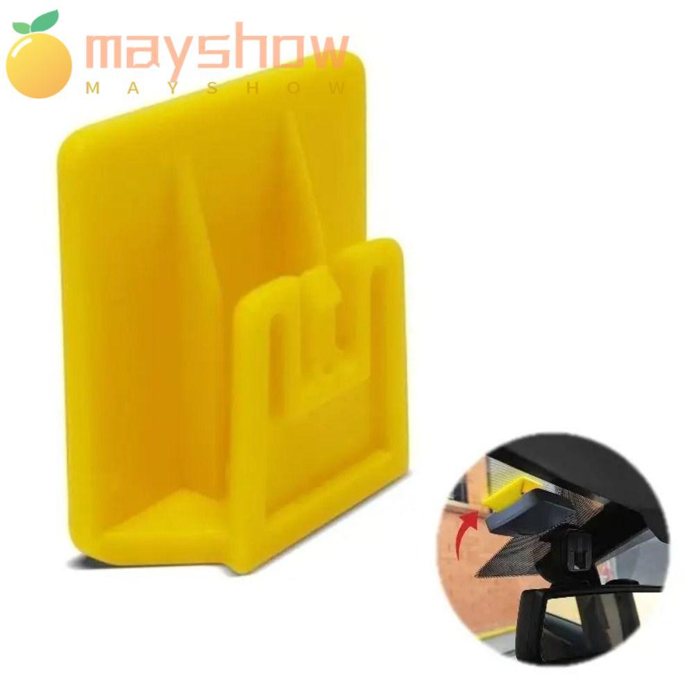 MAYSHOW EZ Pass Holder, ที่ถอดออกได้ทนทานอิเล็กทรอนิกส์ Toll Pass Clip, ติดตั้งง่ายพิมพ์ Universal T