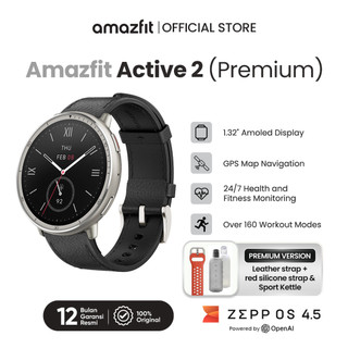 Amazfit Official | Active 2 Premium Smart Watch(Barang Original Resmi Garansi 1 Tahun)