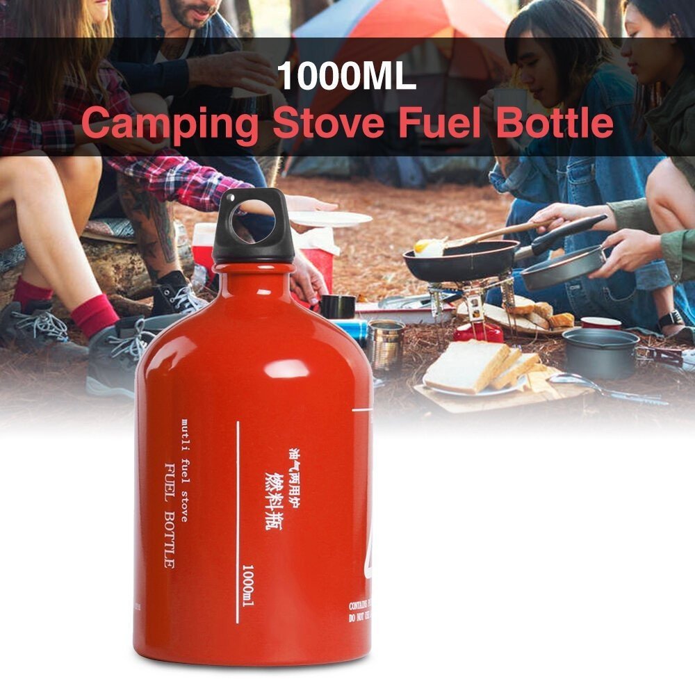 1000ML Empty Fuel Bottle Petrol Kerosene Alcohol Gasoline Container Camping Stove Fuel Bottle 5UJQ