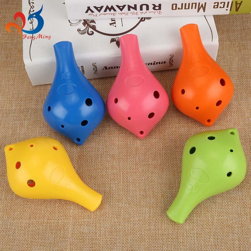 Fengming Ocarina หลุมเริ่มต้น Introductory เด็ก Alto AC การปรับแต่งหกหลุม Ocarina กันกระแทกพลาสติก O