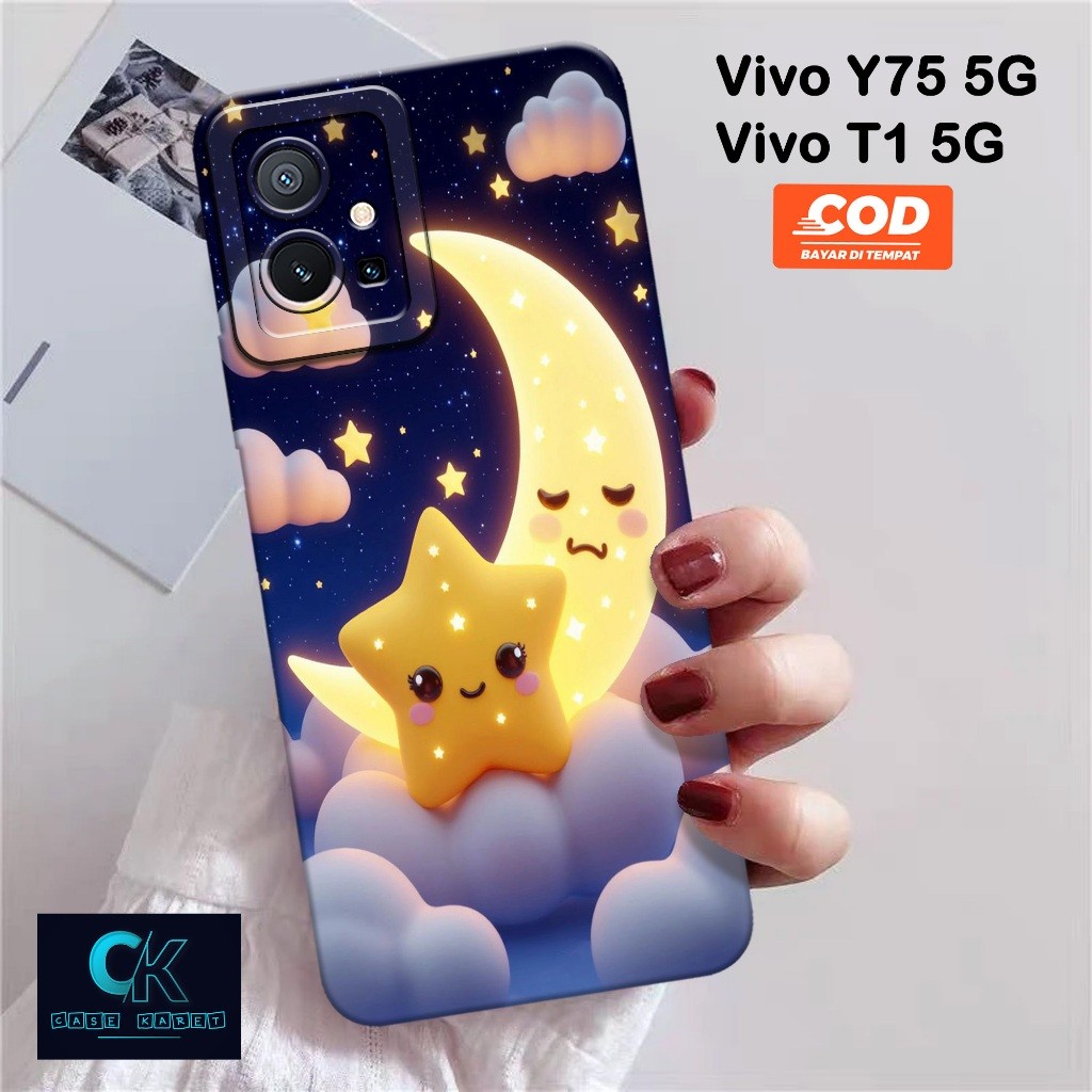 HP เคส Vivo Y75 5G / T1 5G ล่าสุด - เคสแฟชั่นการ์ตูน - เคสยาง - เคส Vivo Y75 5G / T1 5G - เคส Vivo Y