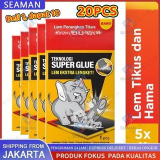 [20PCS] LEM PERANGKAP TIKUS DAN HAMA 60gr x 10 - PAKET BUNDLE HEMAT LEM PAPAN  SUPER GLUE - littlesassyhouse