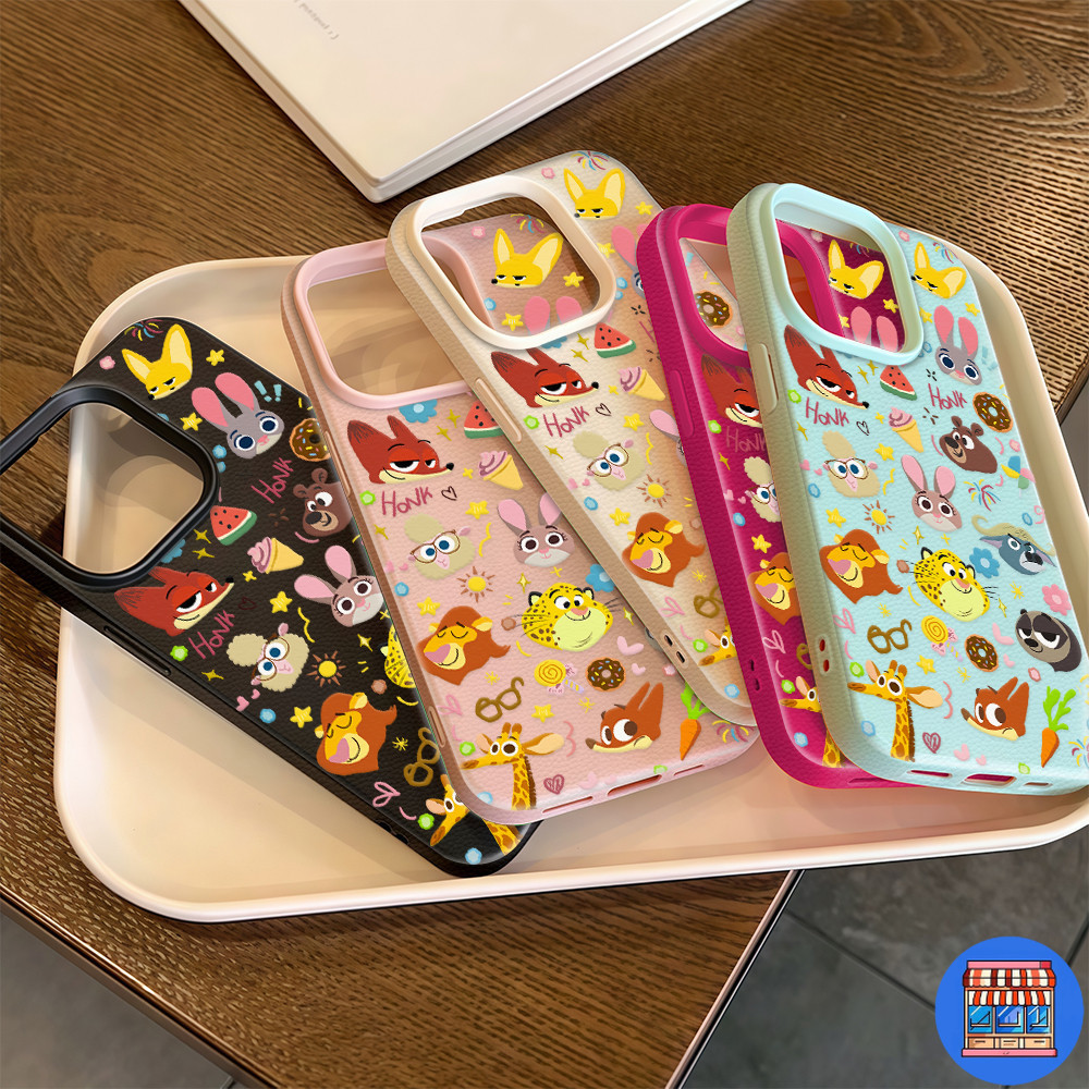 เคสสำหรับไอโฟน12 แอนิมอลสนุก หนังใหม่ พร้อมส่ง เคสมือถือนิ่ม ลายลิ้นจี่ For IPhone17 16 13 11 12Pro 14 15PRO MAX 7/8PLUS