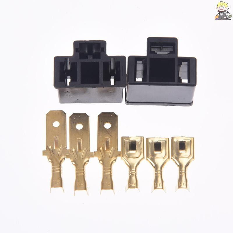 1 ชิ้น 3pin H4 ปลั๊กต่อรถยนต์ H4 ปลั๊กยึดอัตโนมัติ 7.8 มม. TH ปลั๊กหลอดไฟซ็อกเก็ต 7UE6