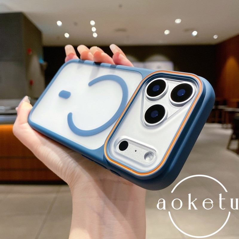 เคสโทรศัพท์แม่เหล็กผิวหน้าต่างขนาดใหญ่เหมาะสําหรับ ไอโฟน 17/16/15/14/13/12 รวมทุกอย่างฝาครอบซิลิโคนป้องกันการตกฝ้า
