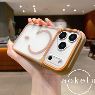 เคสโทรศัพท์แม่เหล็กผิวหน้าต่างขนาดใหญ่เหมาะสําหรับ ไอโฟน 17/16/15/14/13/12 รวมทุกอย่างฝาครอบซิลิโคนป้องกันการตกฝ้า