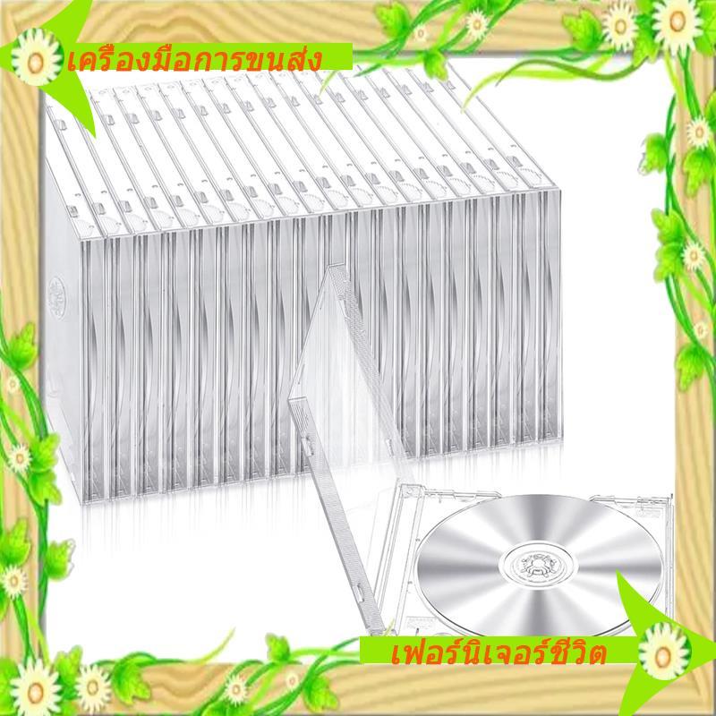 I5-Plastic CD Jewel Case for Storage Transparent CD Case Standard Single Clear CD Case DVD Case Stan