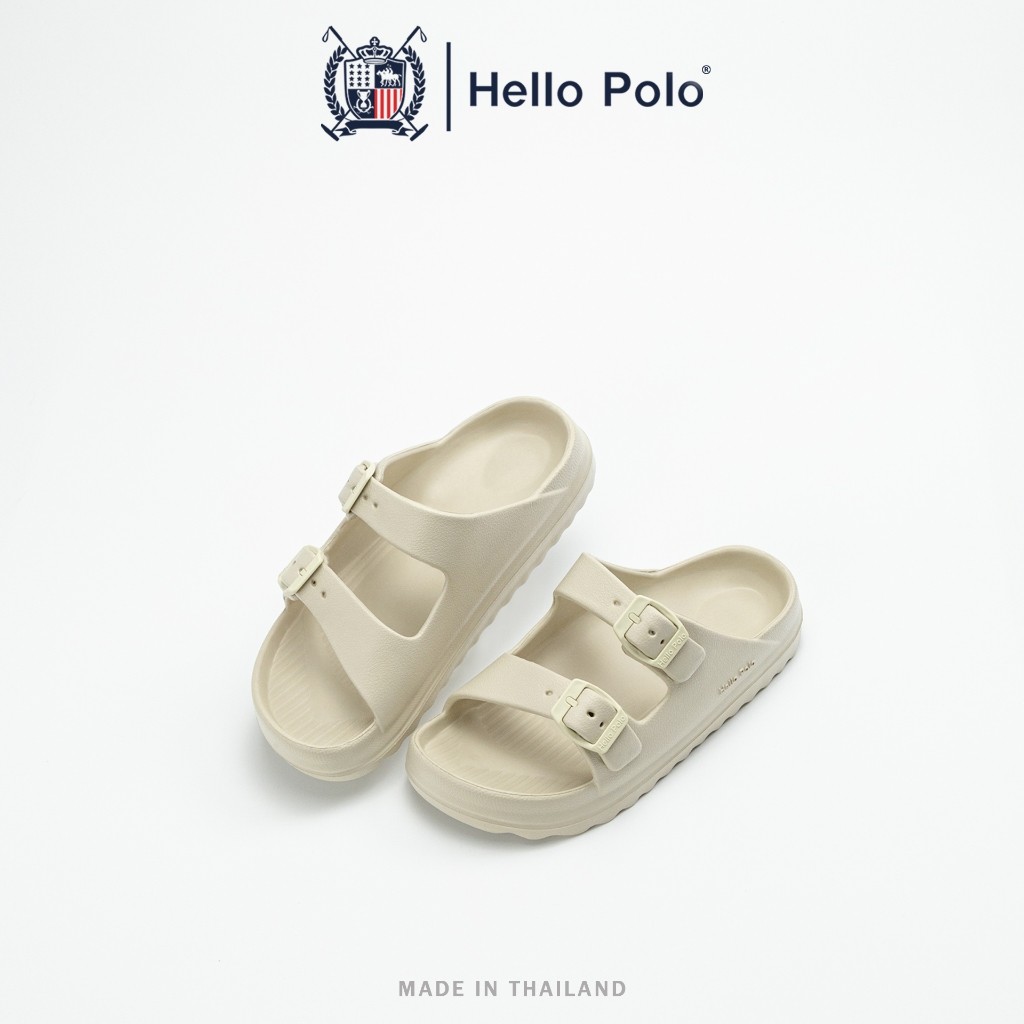 Hello Polo รุ่น HP8051 รองเท้าแตะ รองเท้าแบบสวม แฟชั่นผู้ชาย ผู้หญิง น้ำหนักเบา ใส่สบาย ใช้ได้นานหลายปี