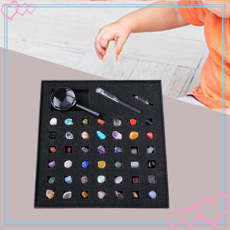 [meteor2] Geology Science Stem Toys Mineral Education Set Rock and Mineral Collection