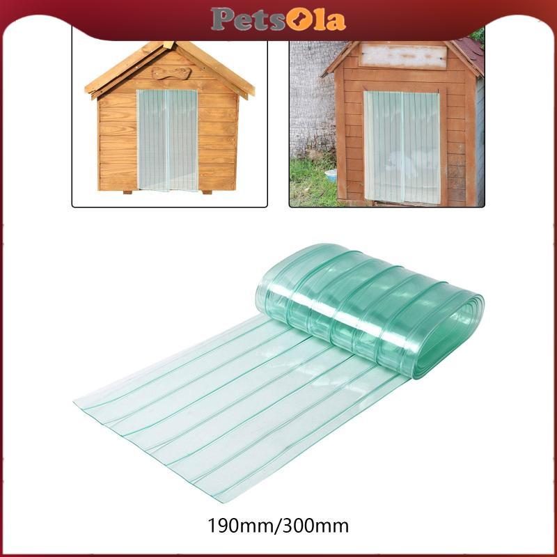 PETSOLA ม่านประตู PVC เปลี่ยนโปร่งใส Croppable สําหรับ DIY สุนัขหรือแมวประตูผลิตภัณฑ์สําหรับสัตว์เลี้ยง Kennel ความยาวประตู 1.5M แผ่นปิดประตู ราคา ถูกที่สุด ดีลบีเคเค แกลเลอรีภาพที่ 3
