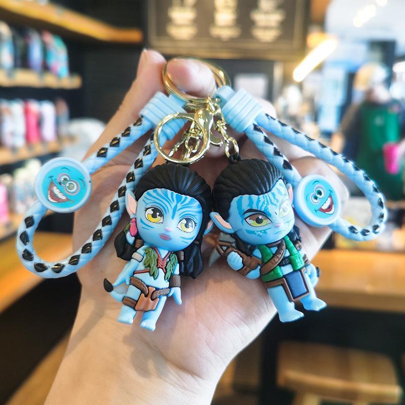 Avatar Creative Avatar Jake Sully Neytiri พวงกุญแจ 3D จี้ตุ๊กตาพวงกุญแจรถแฟนเด็ก Charm ของขวัญ