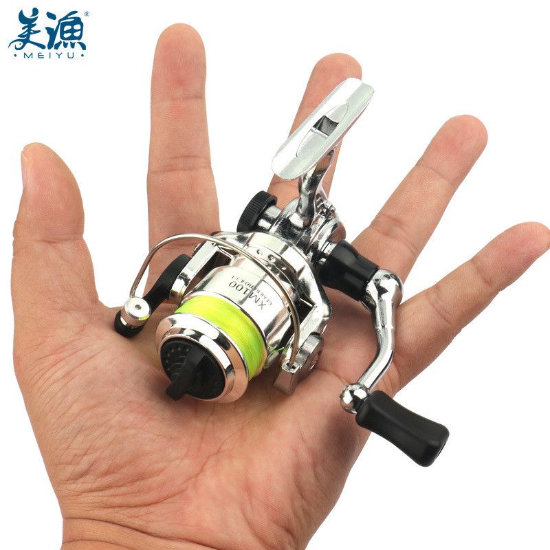 Mini Metal Spinning Wheel Portable Fishing Reel Fishing Reel Spinning Reel Fishing Reel XM100ⅡGenera