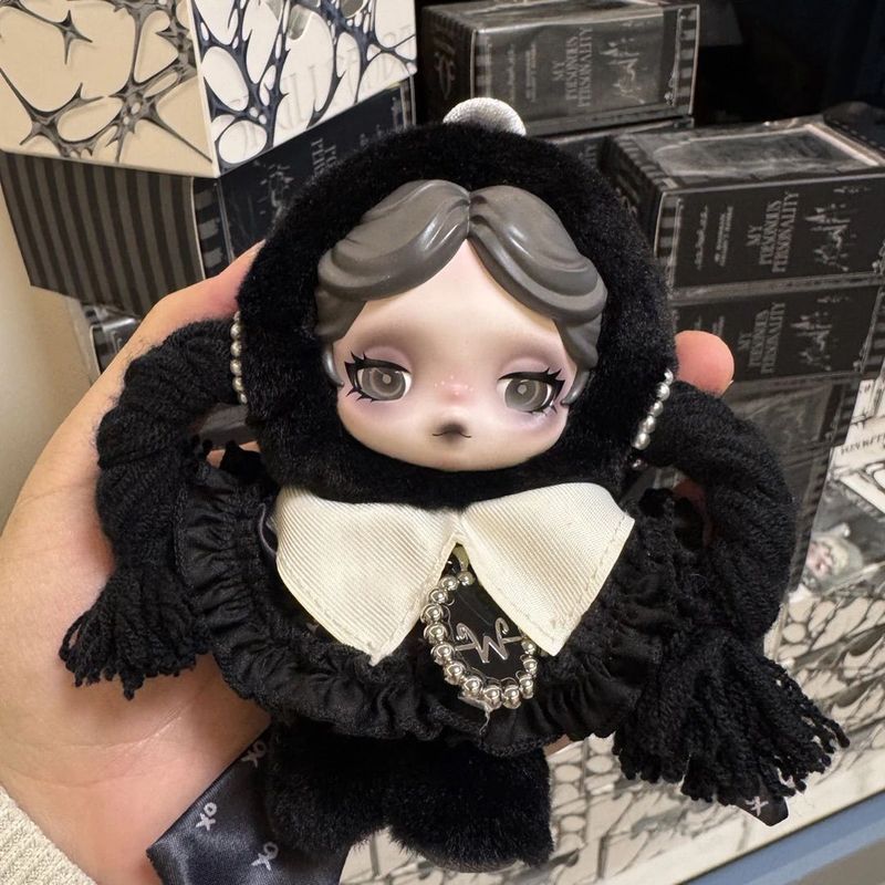 Limited Wednesday Bubble Mystery Box Mart Doll SKULLPANDA Plush Pendant ของแท้ I