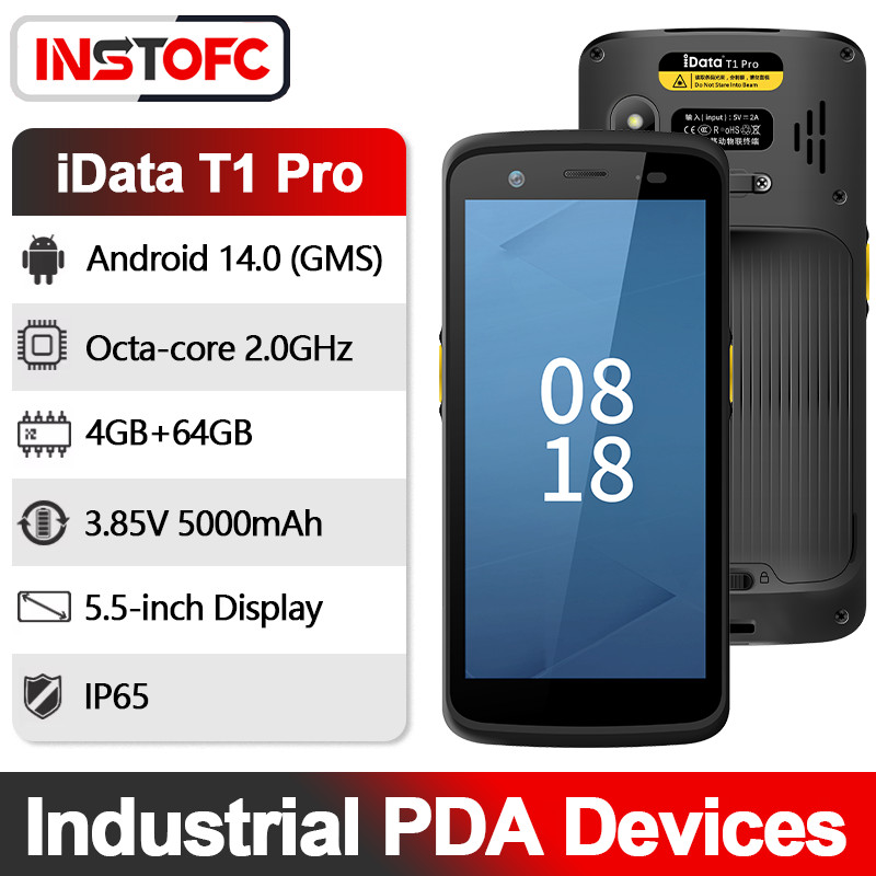 iData T1 Pro เครื่อง PDA อุตสาหกรรม ระบบ Android 14 เครื่องสแกนข้อมูล รองรับการใช้งานกับ J&T Express
