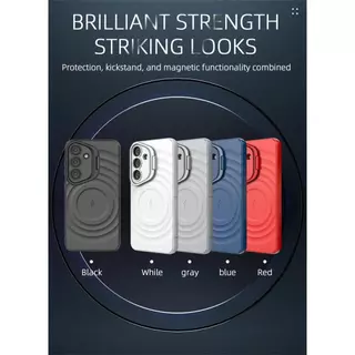 สําหรับ Samsung S26Ultra S26 Plus เลนส์ที่มองไม่เห็นขาตั้งแม่เหล็กกันกระแทกสําหรับ Galaxy S26 Ultra S26 ฝาครอบซิลิโคนอ่อนนุ่ม