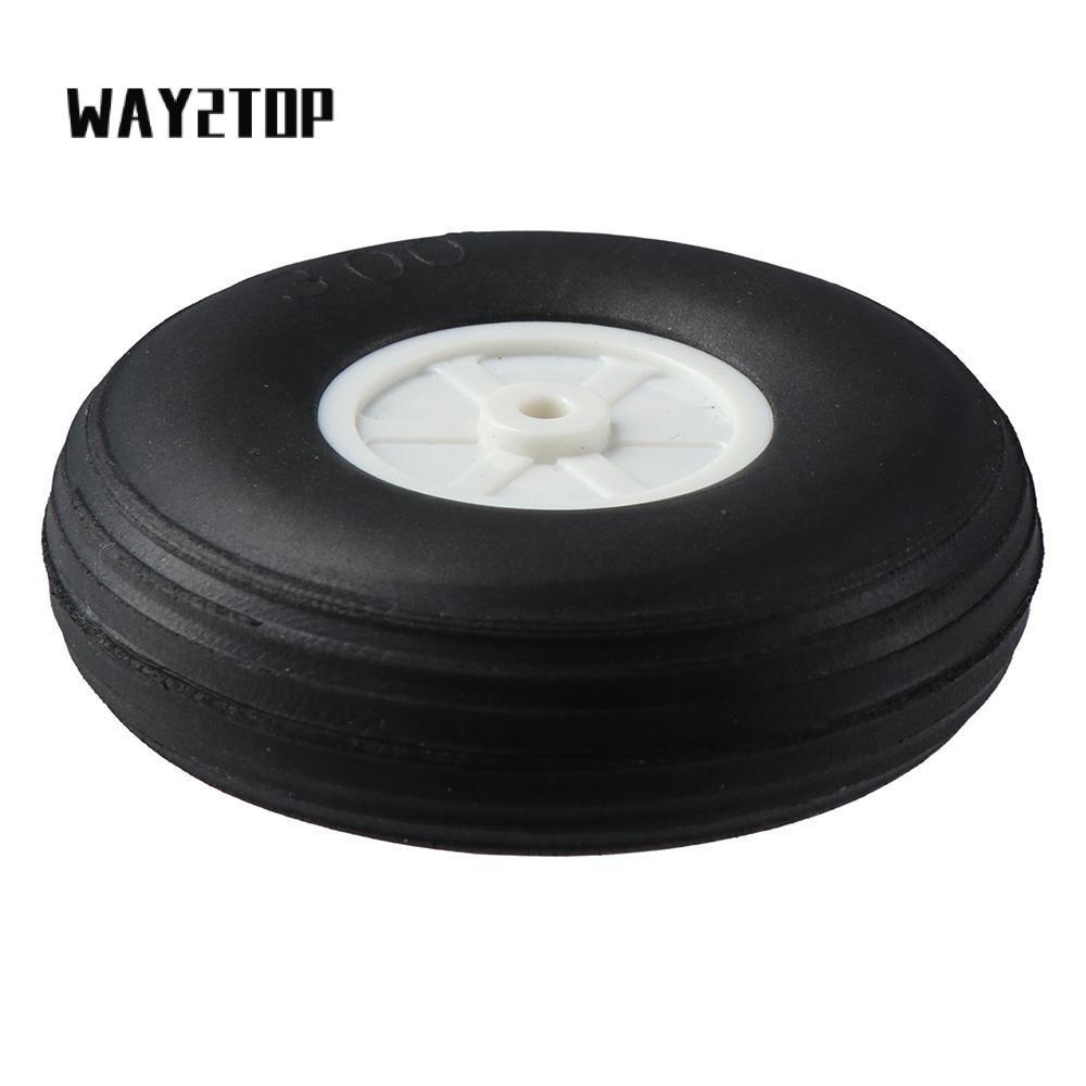 Way2top 1 คู่หางล้อขายร้อนยาง PU อุปกรณ์เสริมเครื่องบินอะไหล่ของเล่น
