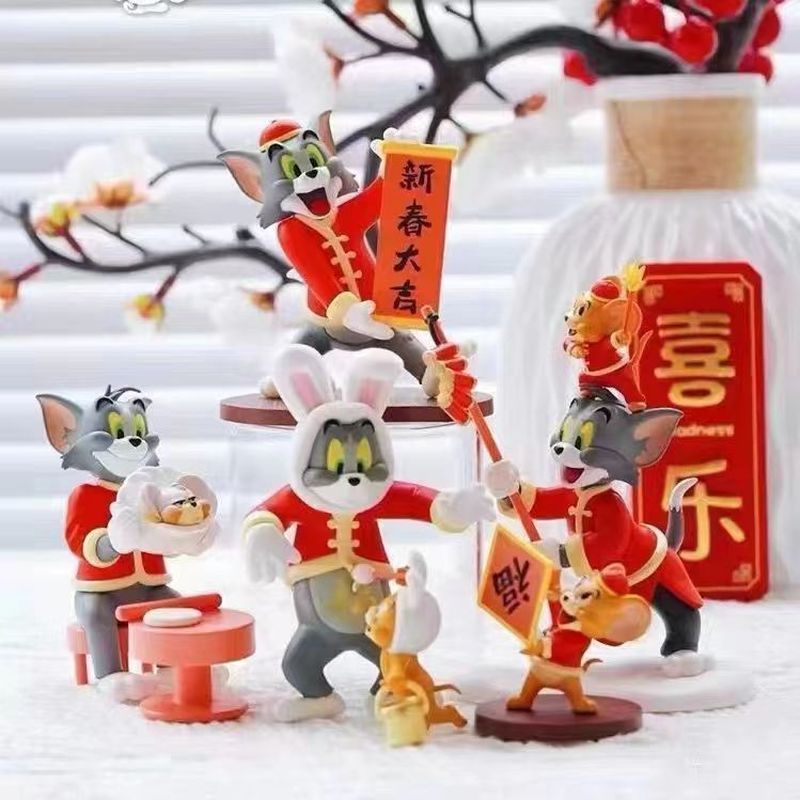 TOM และ JERRY Cat and Mouse กล่องปริศนาวันส่งท้ายปีเก่า TOM JERRY Christmas Gift
