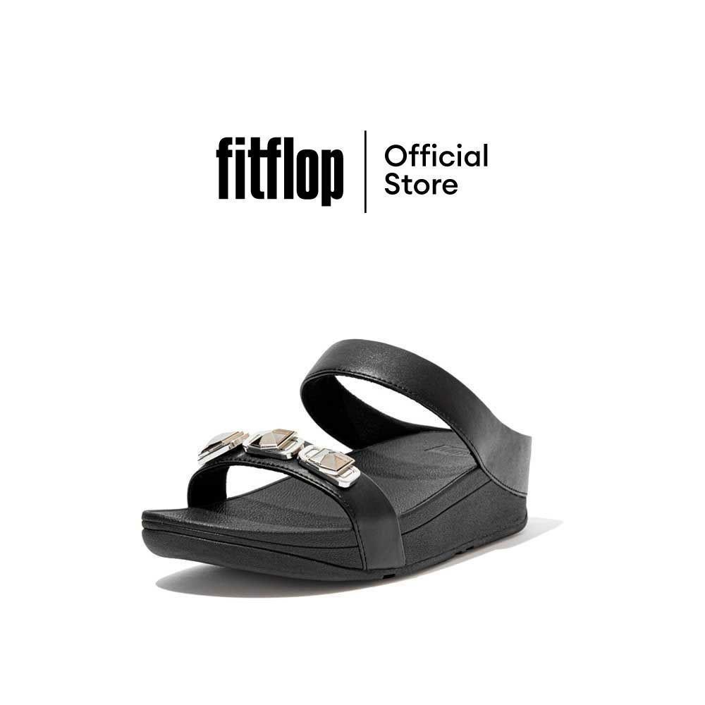 FITFLOP FINO CRYSTAL LOCK รองเท้าแตะผู้หญิง รุ่น DA7-090 สี ALL BLACK