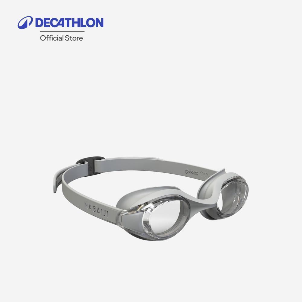 Decathlon One Size Swimming Goggles With Clear Lenses แว่นตาว่ายน้ำเลนส์ใสขนาดเดียว รุ่น Ready  - Grey