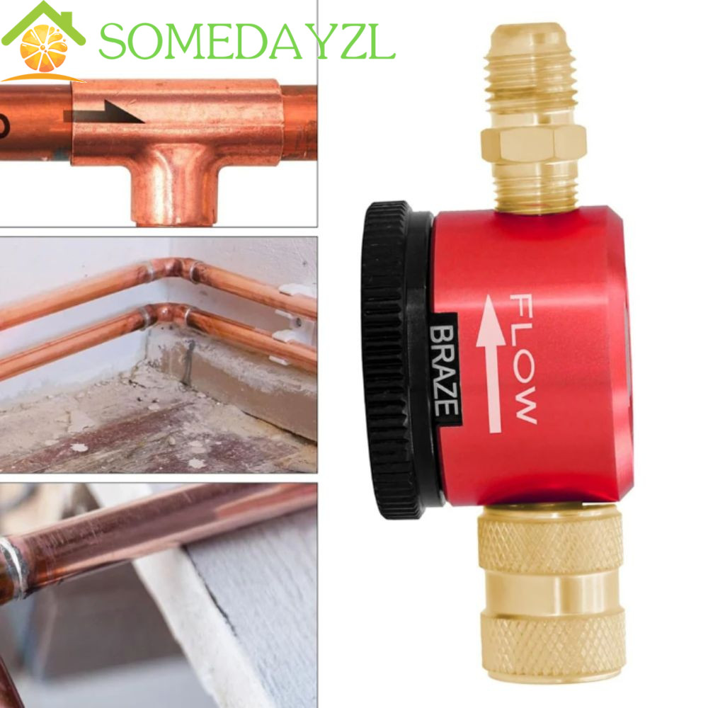 SOMEDAYZL HVAC ไนโตรเจน Purge Kit, Brazing เครื่องมือ Purge เครื่องมือไนโตรเจน Purge Regulator, Flow
