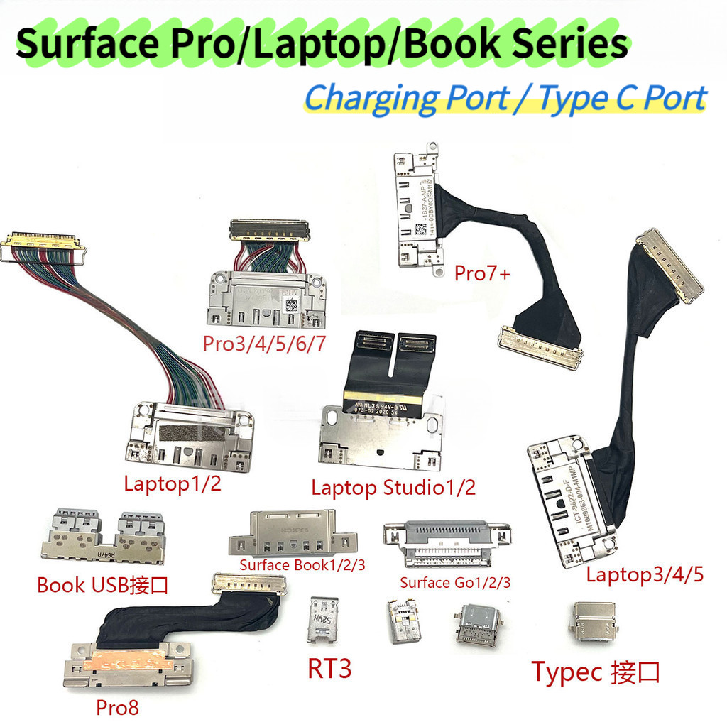 แล็ปท็อป 1234 หนังสือ 123 ชาร์จหางปลั๊กอินเทอร์เฟซ Type-C Flex Cable, อินเทอร์เฟซการชาร์จ