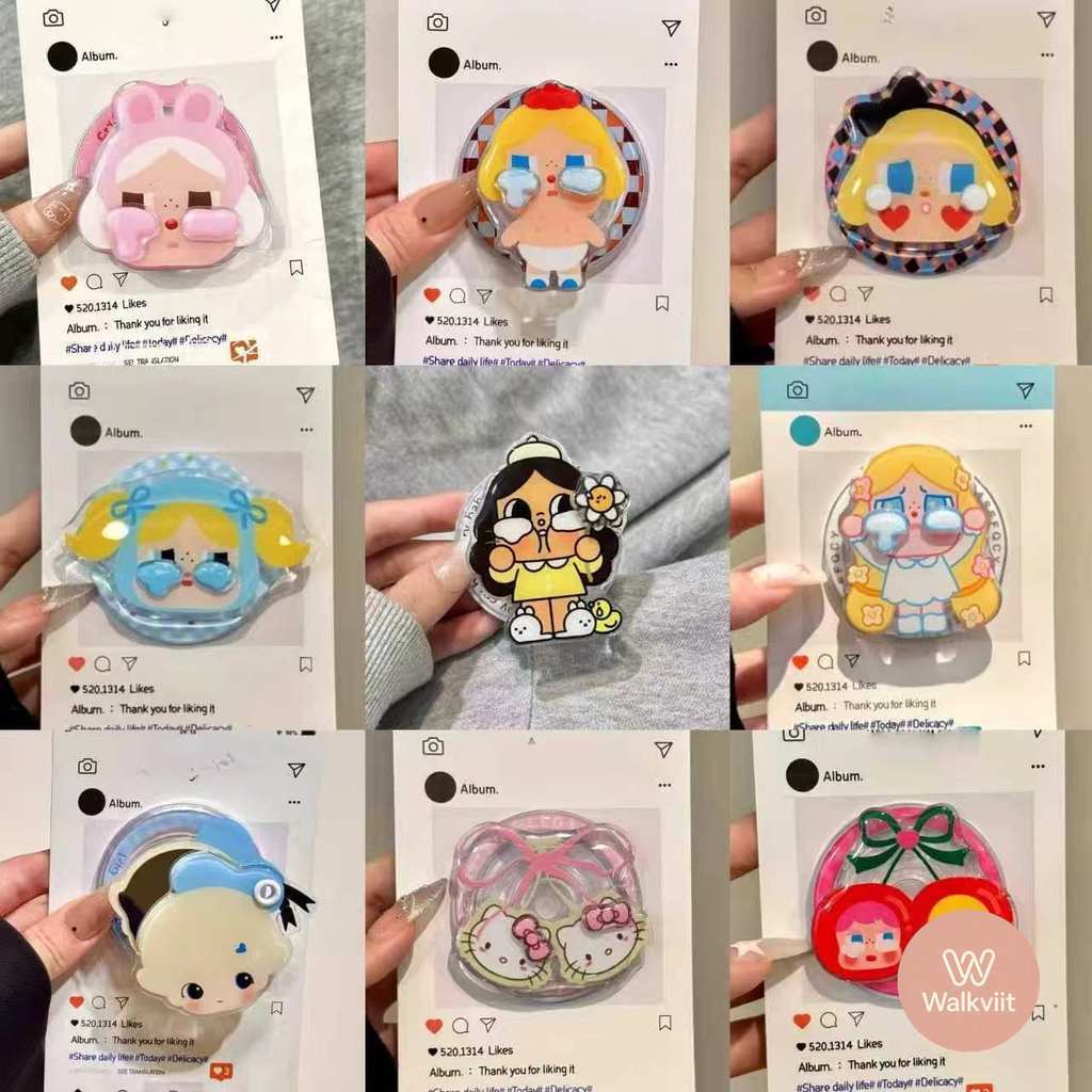 ร้องไห้ใบหน้าน่ารักโทรศัพท์มือถือยืนวัยรุ่นหัวใจการ์ตูนทนสกปรก