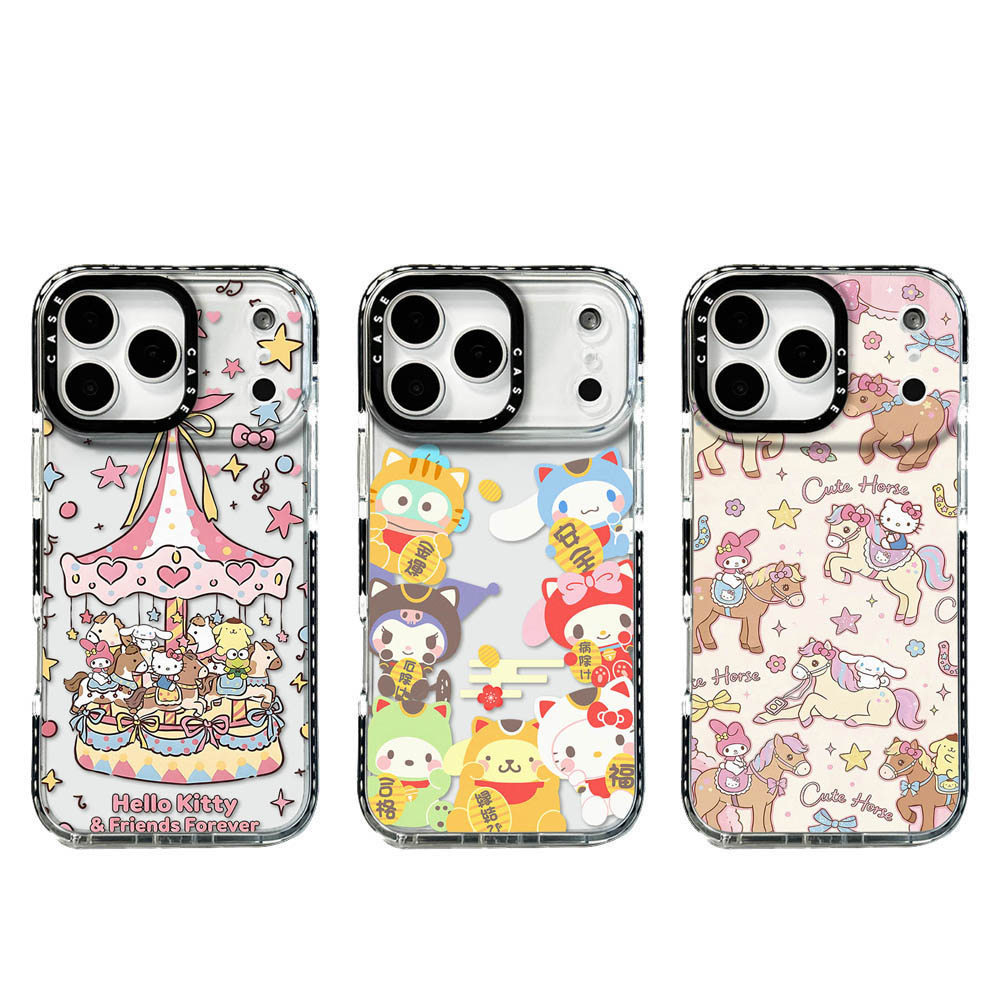 น่ารักสวนสนุกเคสโทรศัพท์สําหรับ IPhone 17 Pro Max 17 16 15 14 13 12 11 Pro Max กันกระแทกป้องกันปลอก LMJO