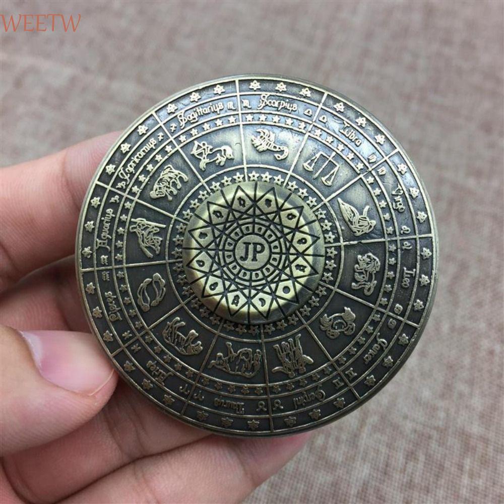 WEEKW Astrolabe Fidget Spinner, Destiny Compass Constellations Zodiac Signs Fidget Spinner, Fidget S