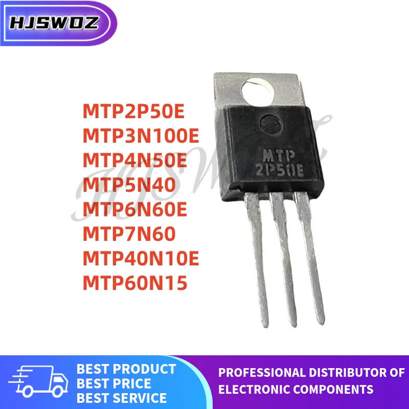 10PCS TO-220 MTP60N15 MTP4N50E MTP7N60 MTP40N10E MTP5N40 MTP2P50E MTP6N60E MTP3N100E MOS ชิป ic L0K7