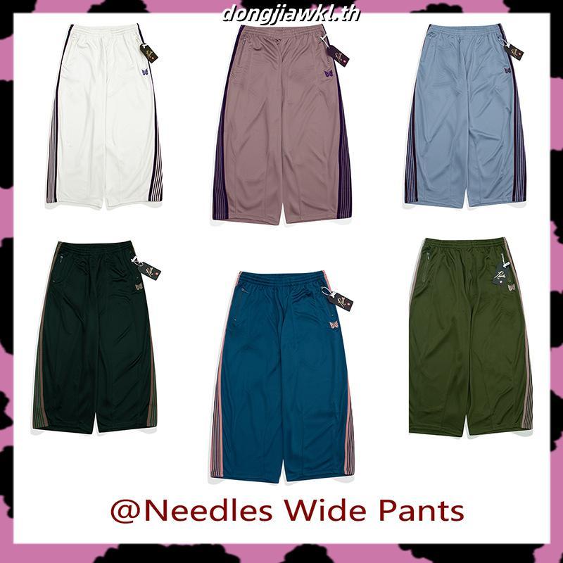 6XRE Needles Track Pants Butterfly Embroidered Wide-Leg Pants Japanese Fashion Brand Loose Track Pan
