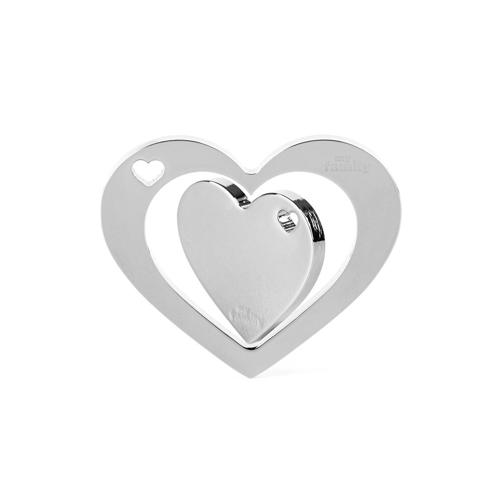 ID TAGS TWOGETHER CHROMED BRASS GLOSSY